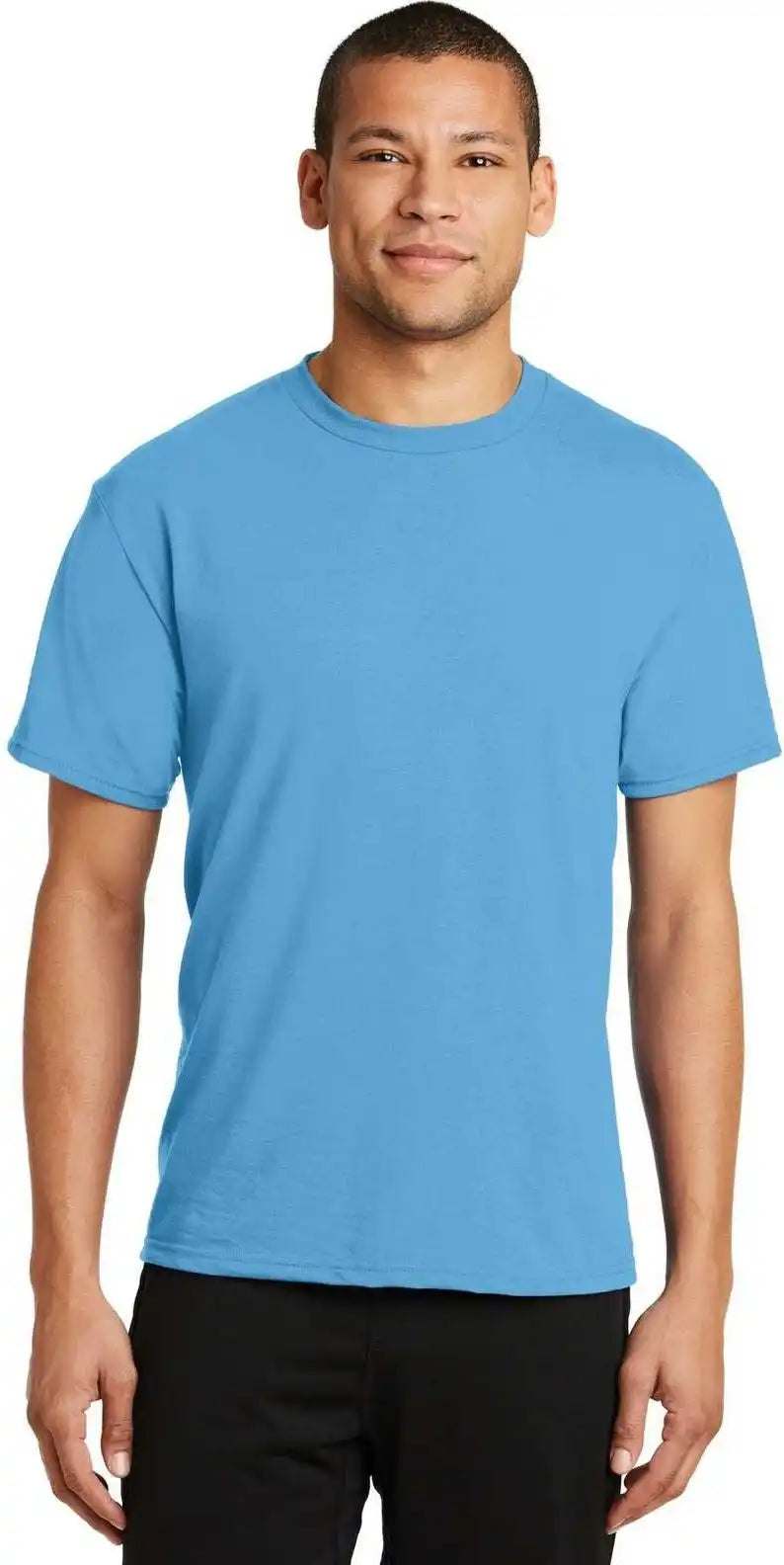 Port & Company Pc381 Performance Blend Tee - Aquatic Blue