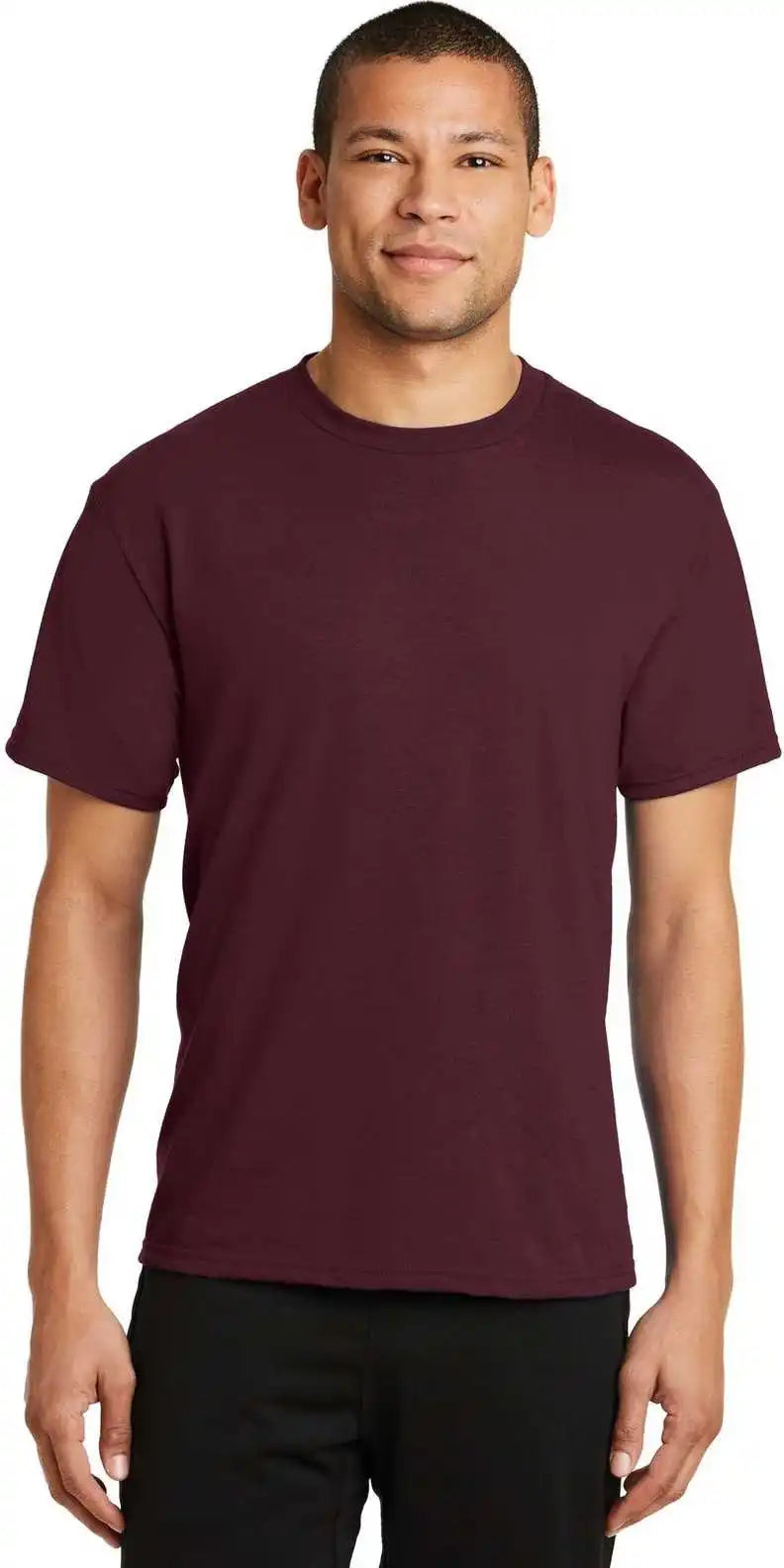 Port &amp; Company Pc381 Performance Blend Tee Athletic Maroon