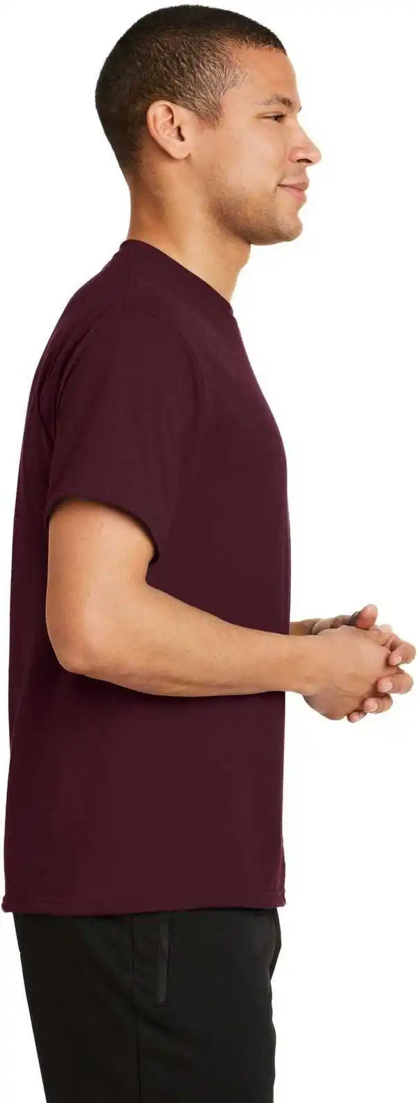 Port &amp; Company Pc381 Performance Blend Tee Athletic Maroon