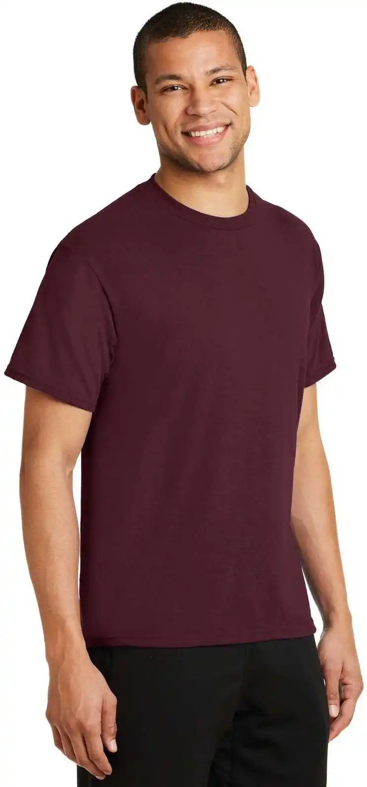 Port &amp; Company Pc381 Performance Blend Tee Athletic Maroon