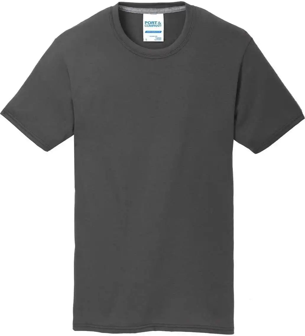 Port &amp; Company Pc381 Performance Blend Tee Charcoal