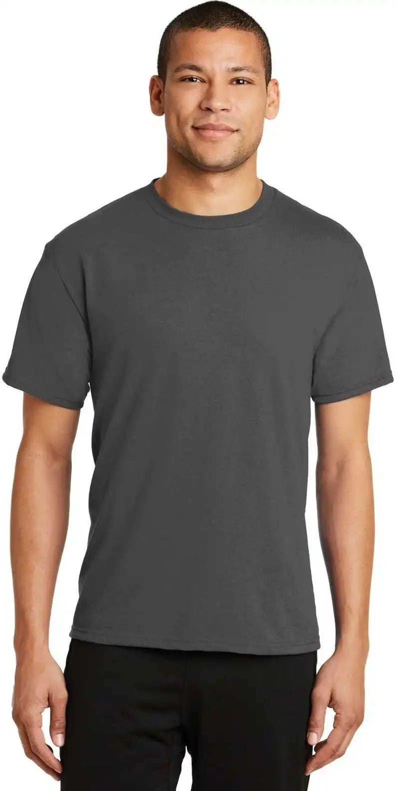 Port & Company Pc381 Performance Blend Tee - Charcoal
