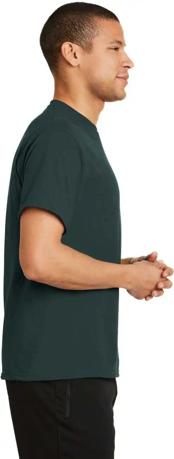 Port &amp; Company Pc381 Performance Blend Tee Dark Green