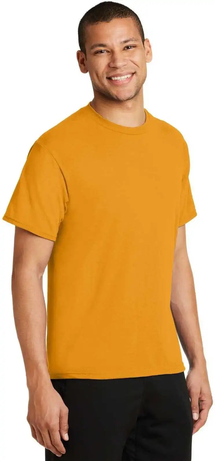 Port &amp; Company Pc381 Performance Blend Tee Gold