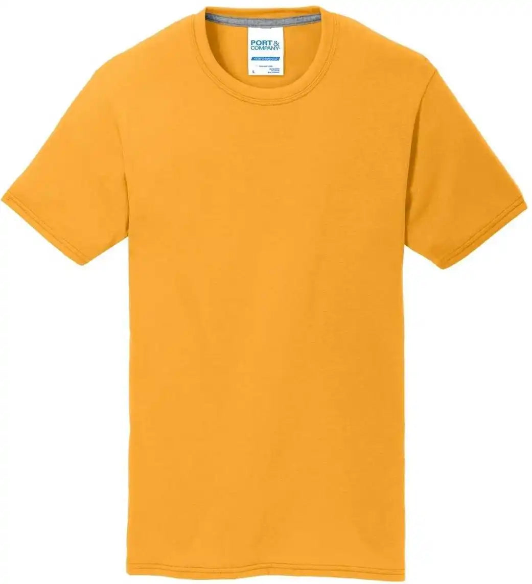 Port &amp; Company Pc381 Performance Blend Tee Gold