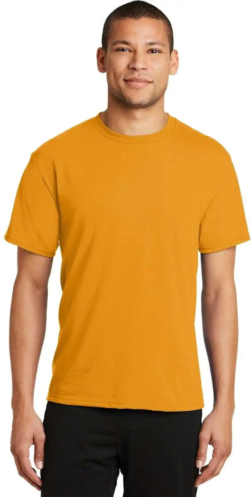 Port &amp; Company Pc381 Performance Blend Tee Gold