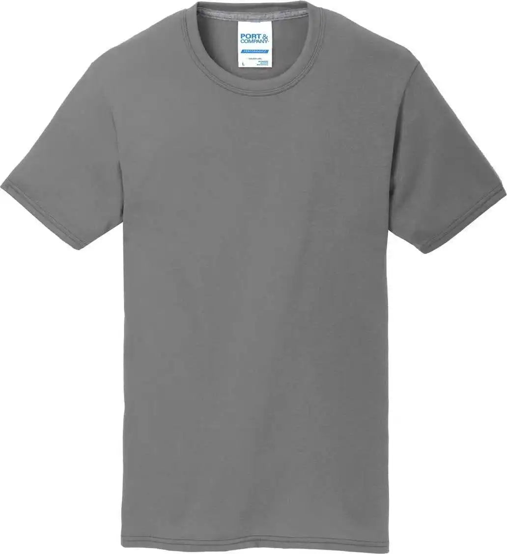 Port & Company Pc381 Performance Blend Tee - Medium Grey