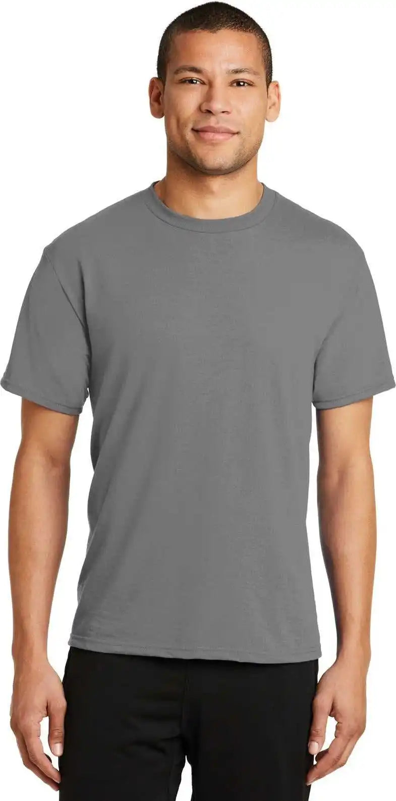 Port & Company Pc381 Performance Blend Tee - Medium Grey