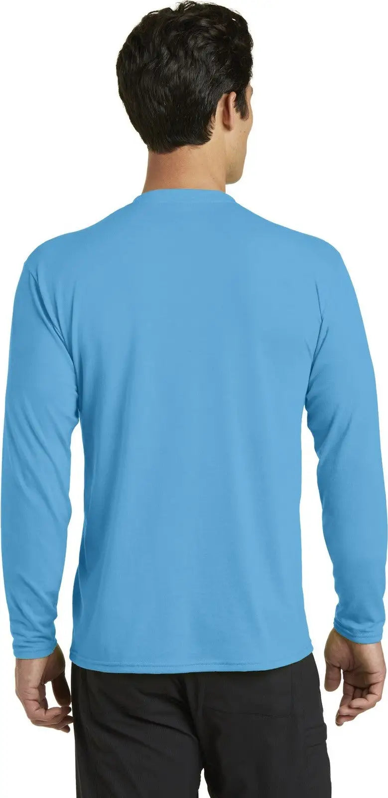 Port & Company Pc381ls co Long Sleeve Performance Blend Tee - Aquatic Blue