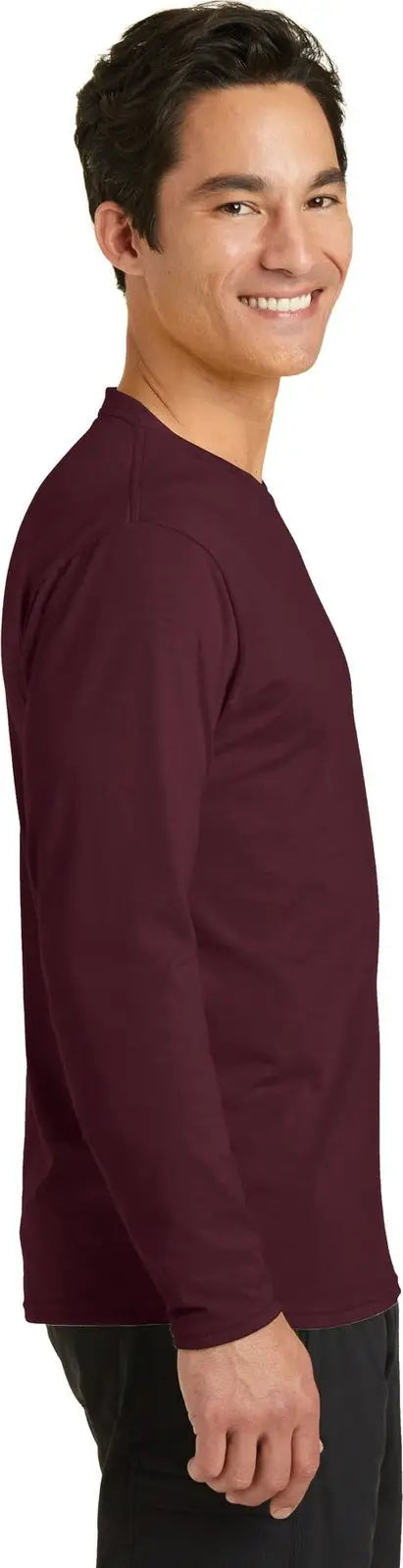 Port & Company Pc381ls co Long Sleeve Performance Blend Tee - Athletic Maroon