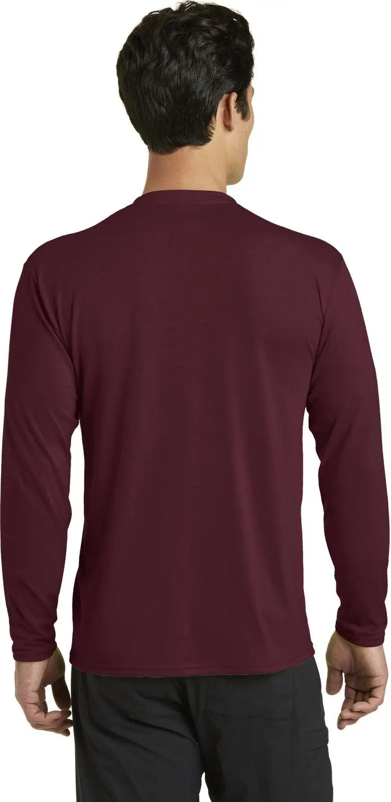 Port & Company Pc381ls co Long Sleeve Performance Blend Tee - Athletic Maroon