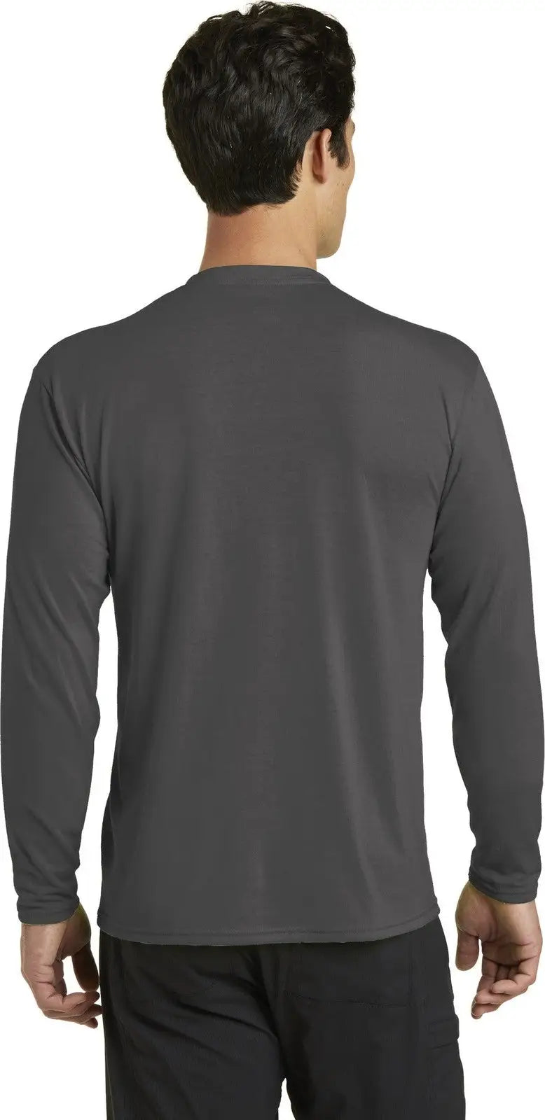 Port & Company Pc381ls co Long Sleeve Performance Blend Tee - Charcoal