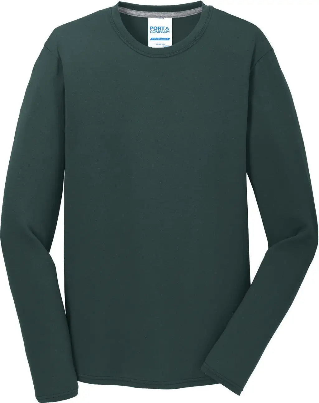 Port & Company Pc381ls co Long Sleeve Performance Blend Tee - Dark Green