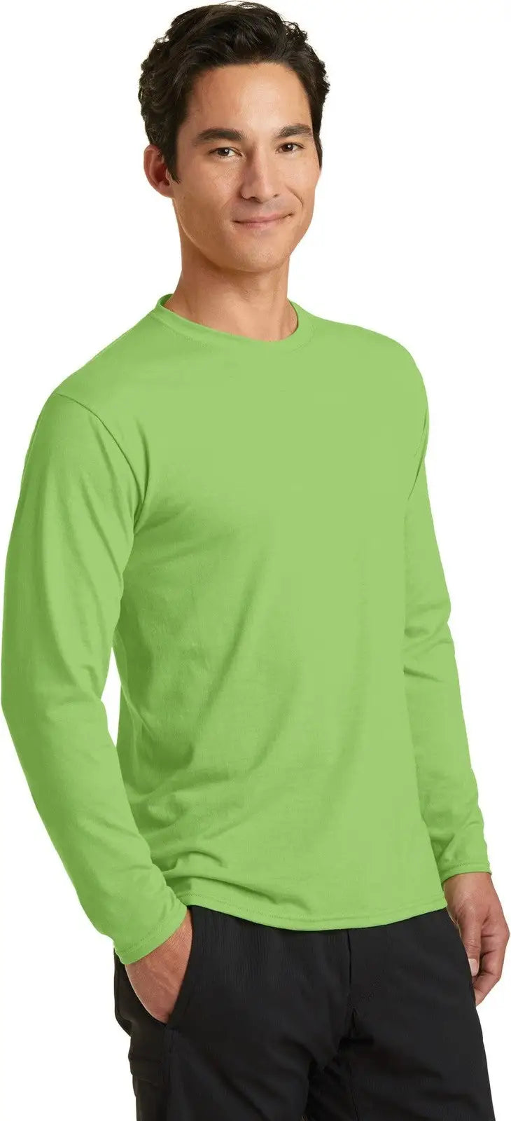 Port & Company Pc381ls co Long Sleeve Performance Blend Tee - Lime