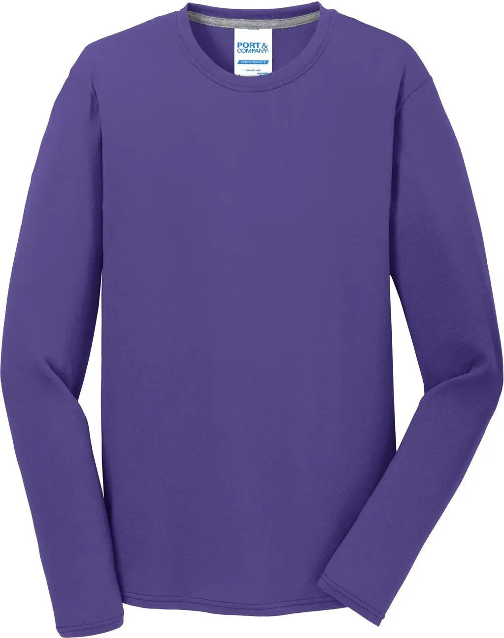 Port & Company Pc381ls co Long Sleeve Performance Blend Tee - Purple