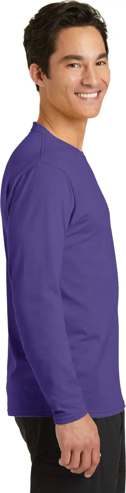 Port & Company Pc381ls co Long Sleeve Performance Blend Tee - Purple