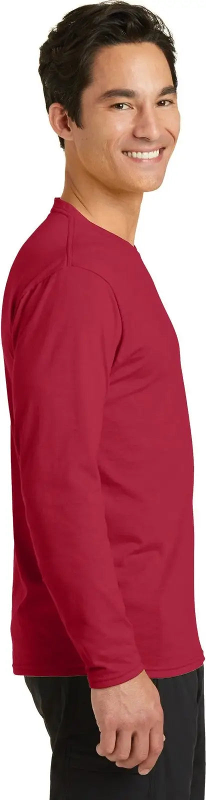 Port & Company Pc381ls co Long Sleeve Performance Blend Tee - Red