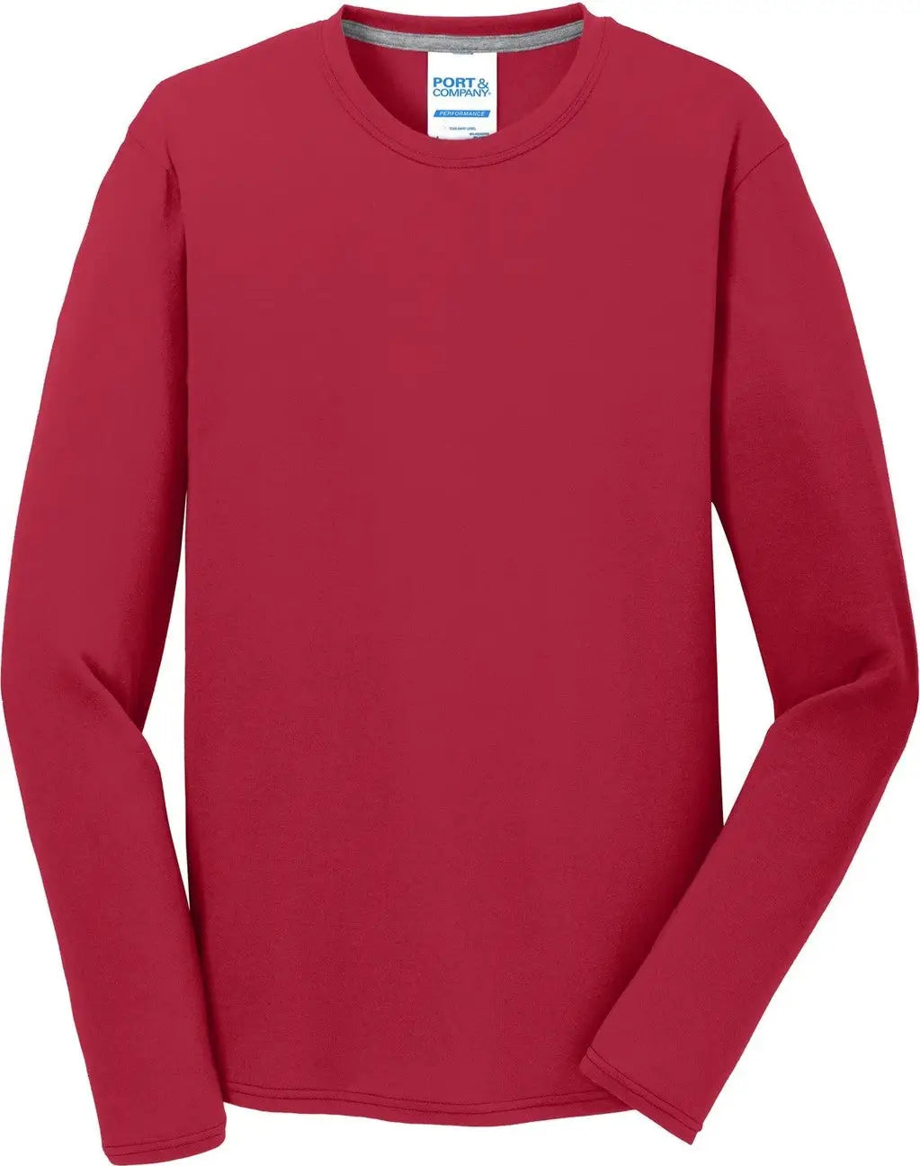 Port & Company Pc381ls co Long Sleeve Performance Blend Tee - Red