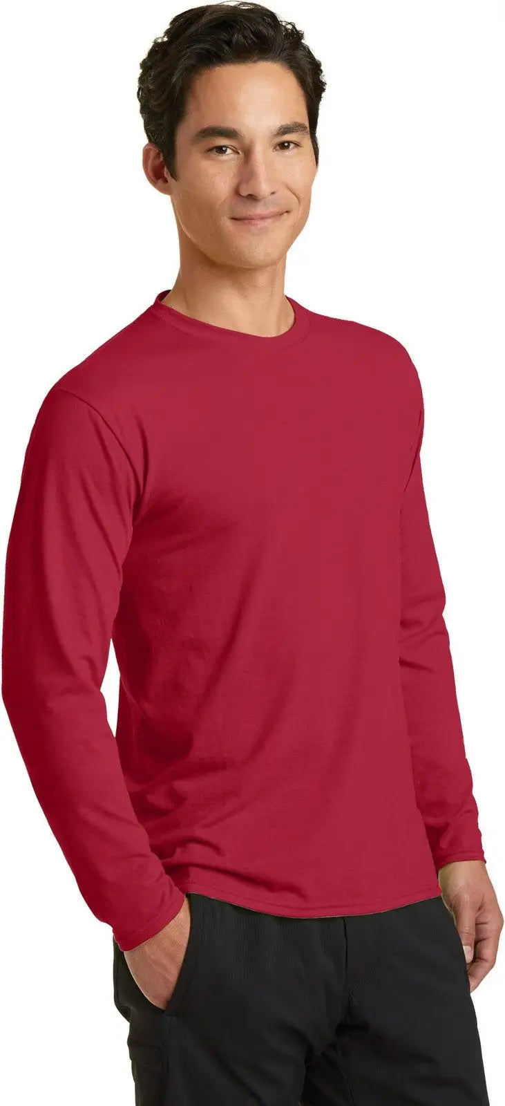 Port & Company Pc381ls co Long Sleeve Performance Blend Tee - Red