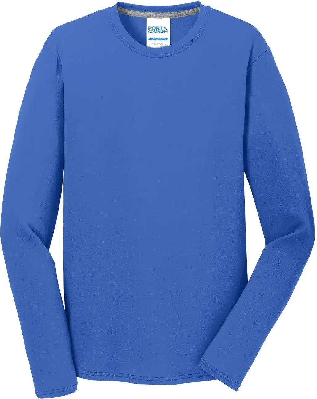 Port & Company Pc381ls co Long Sleeve Performance Blend Tee - True Royal