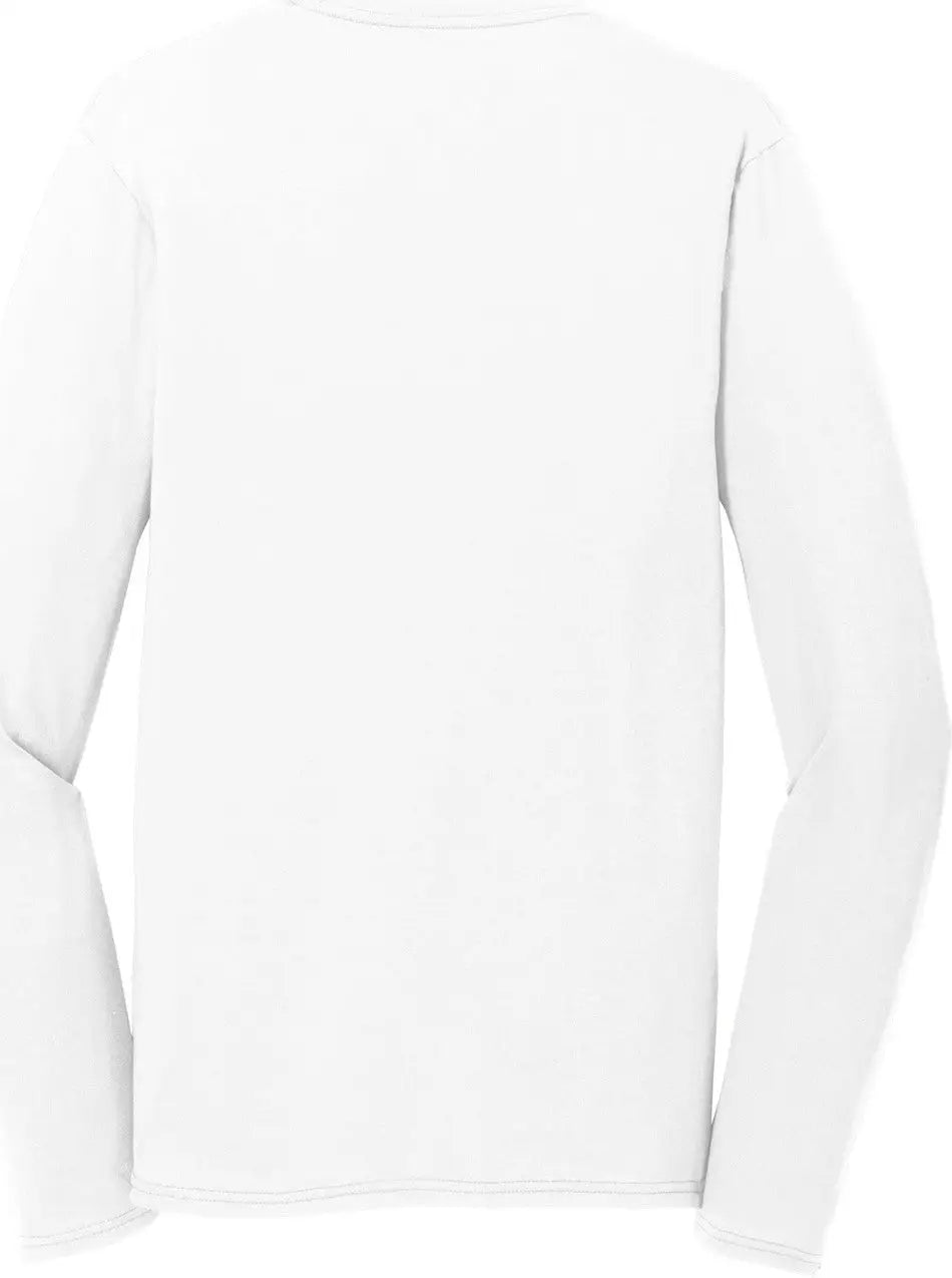 Port & Company Pc381ls co Long Sleeve Performance Blend Tee - White - Adult s