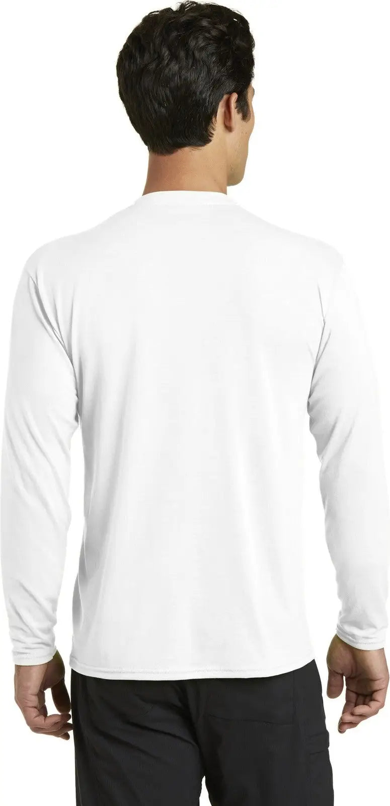 Port & Company Pc381ls co Long Sleeve Performance Blend Tee - White