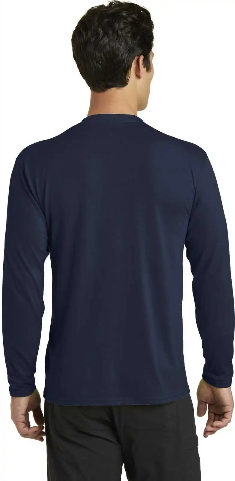 Port & Company Pc381ls Long Sleeve Performance Blend Tee Deep Navy