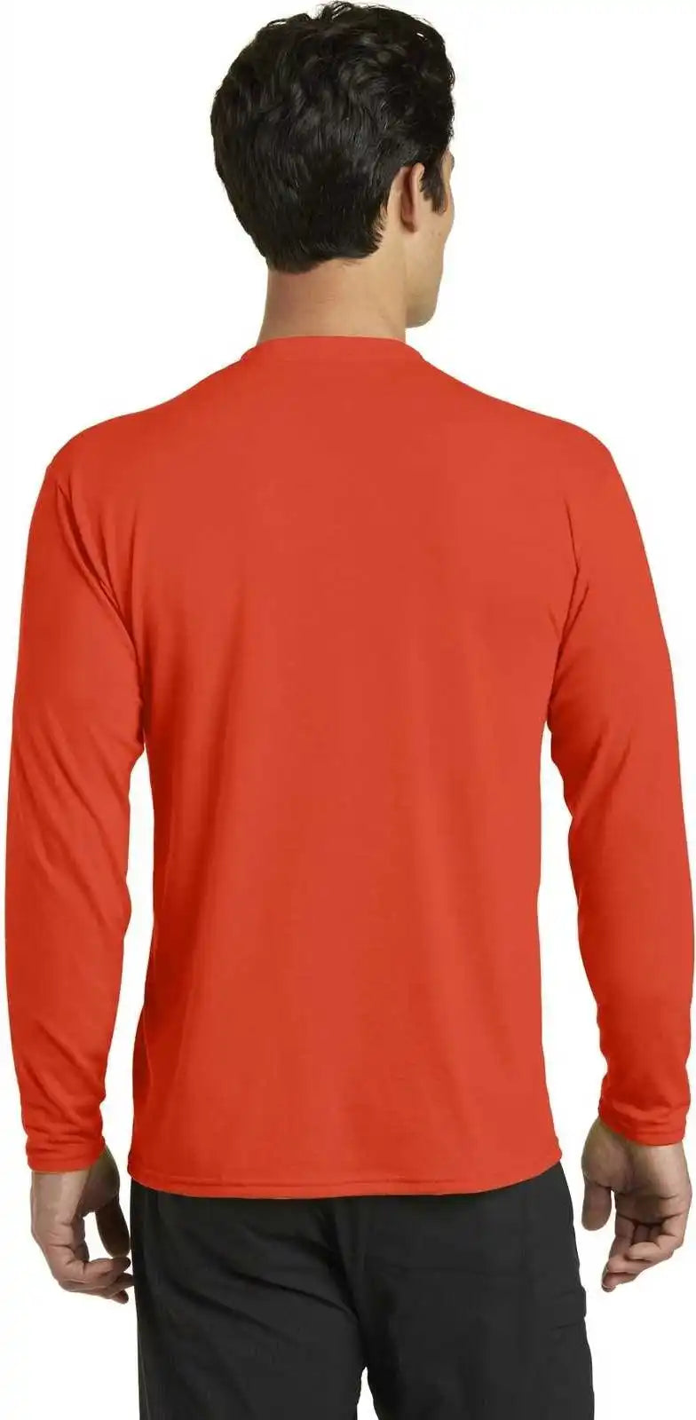 Port & Company Pc381ls Long Sleeve Performance Blend Tee Orange