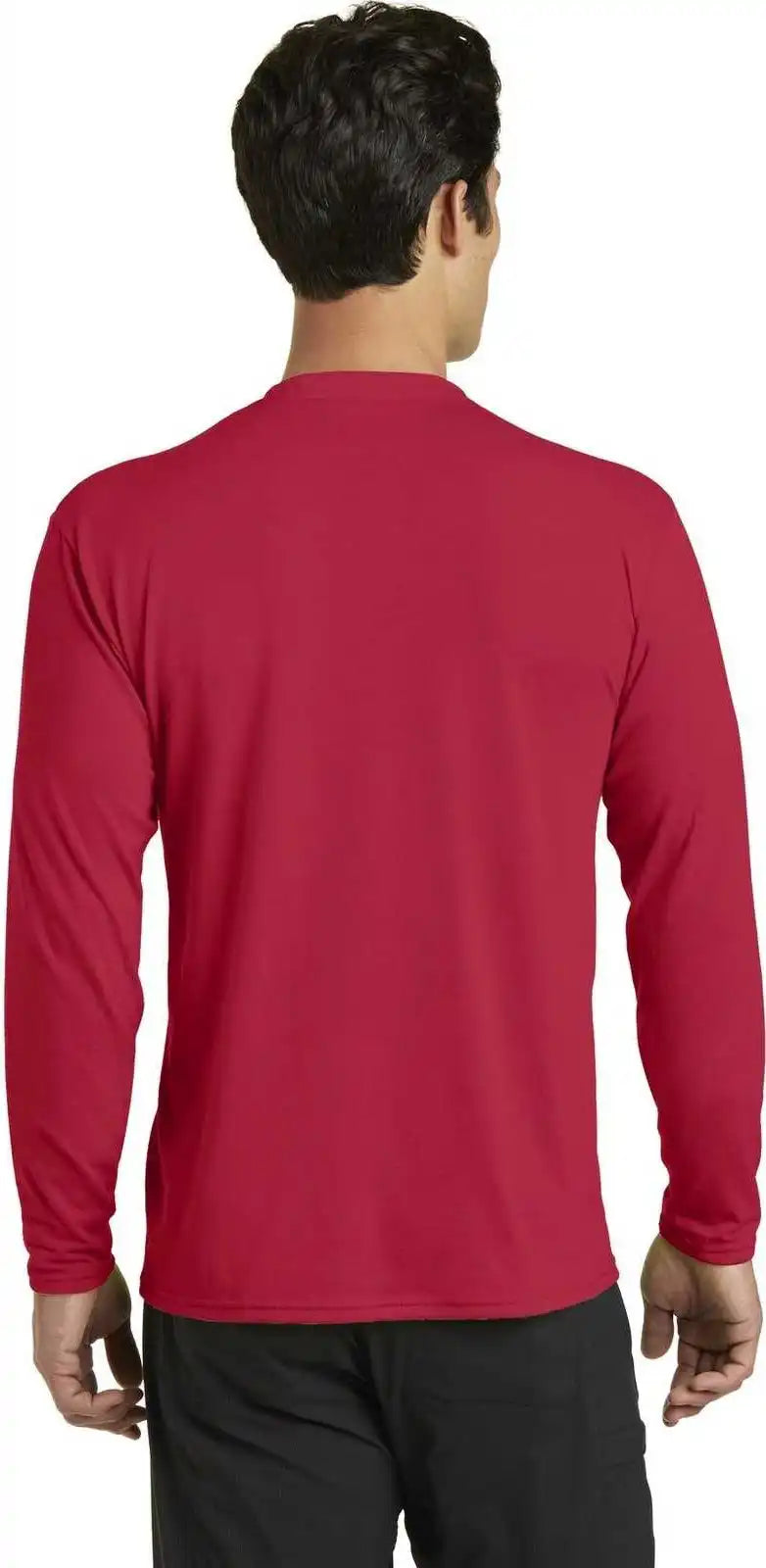 Port & Company Pc381ls Long Sleeve Performance Blend Tee Red