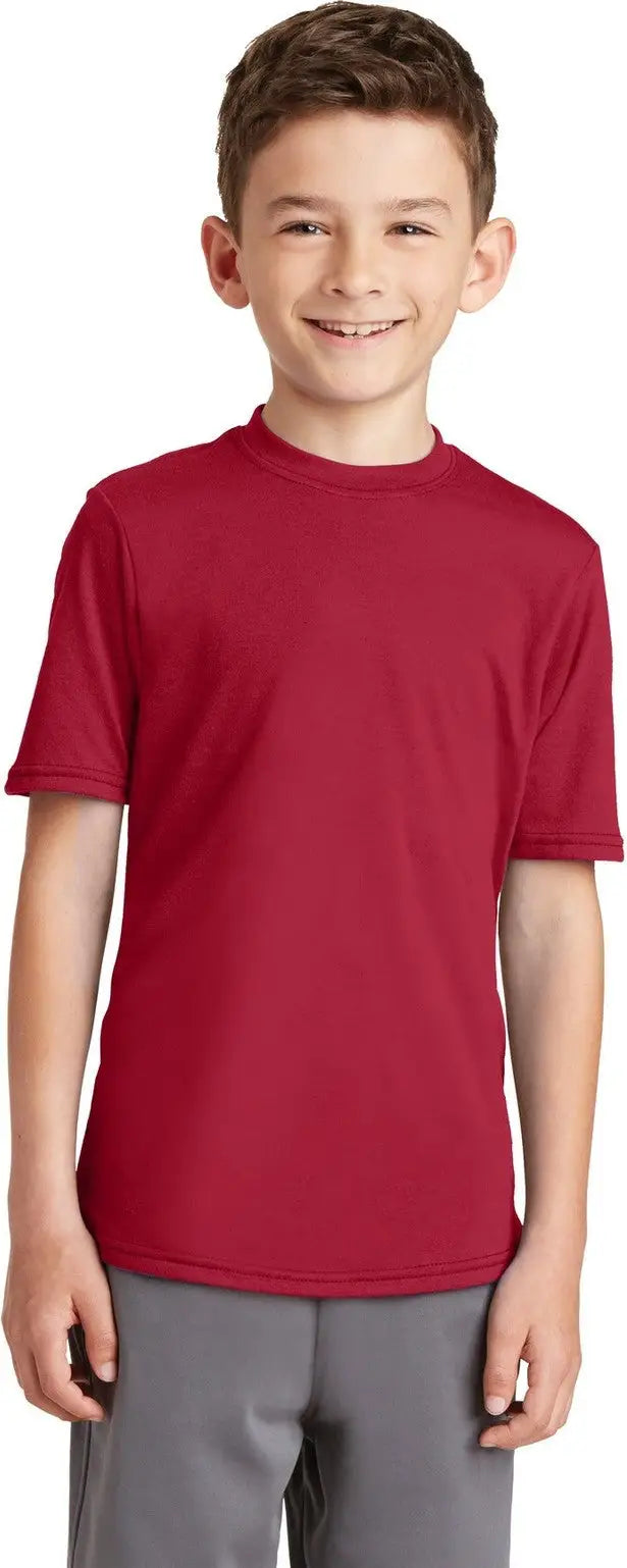 Port & Company Pc381y co Youth Performance Blend Tee - Red - Xs