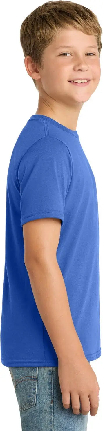 Port & Company Pc381y co Youth Performance Blend Tee - True Royal