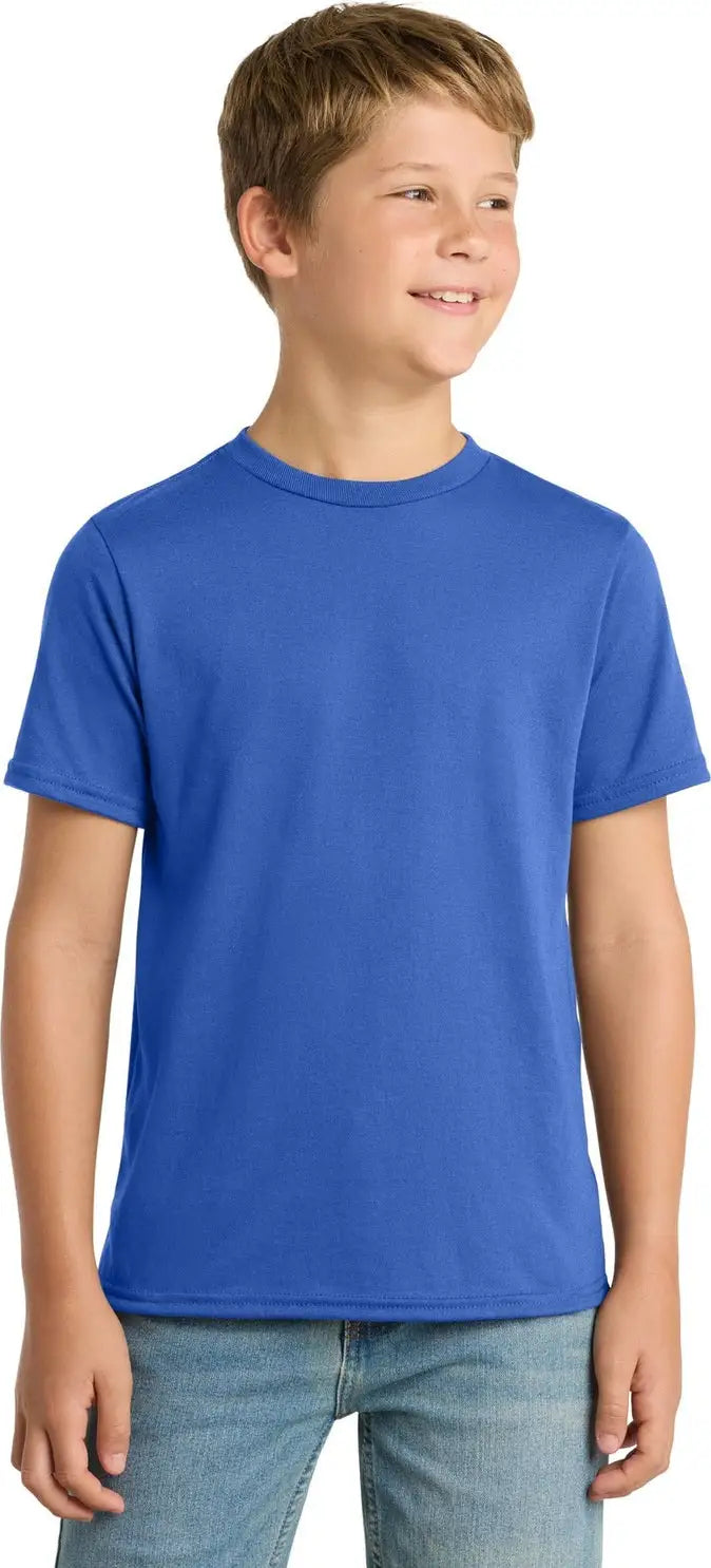 Port & Company Pc381y co Youth Performance Blend Tee - True Royal