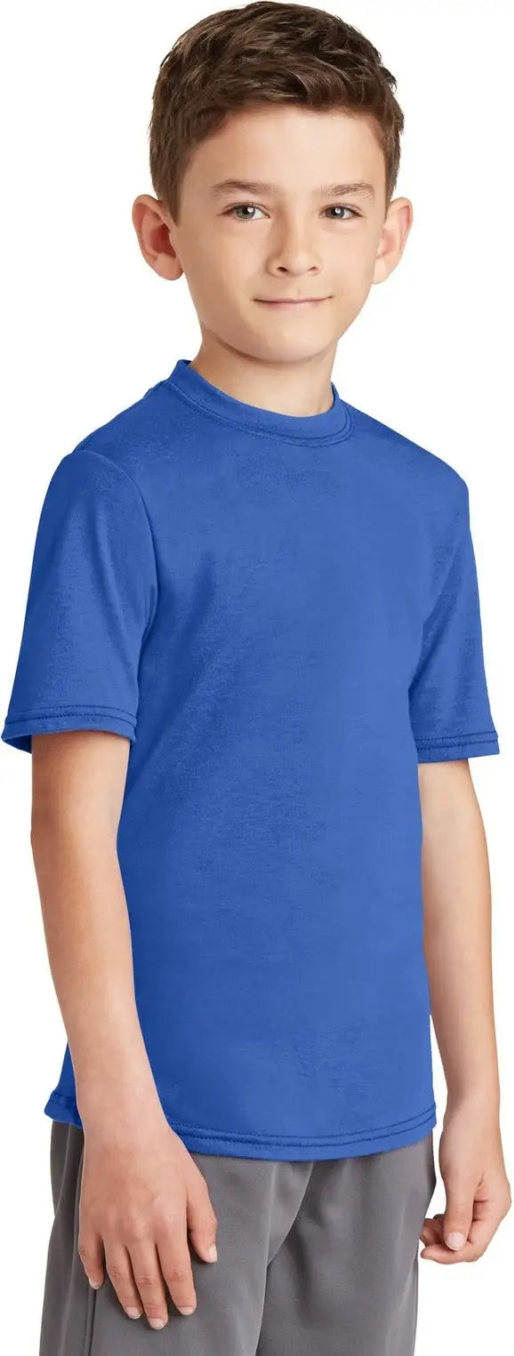 Port & Company Pc381y co Youth Performance Blend Tee - True Royal