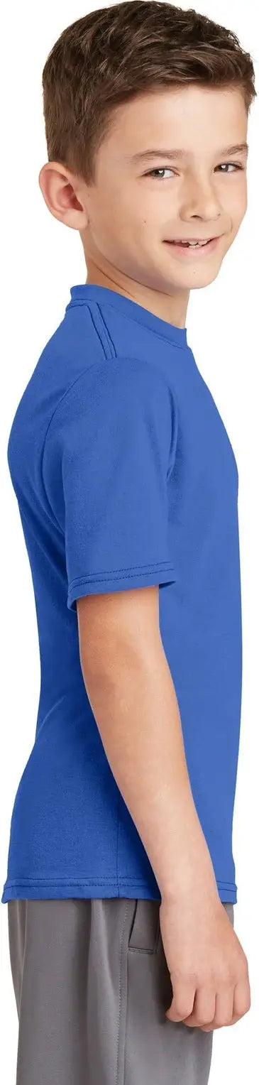 Port & Company Pc381y co Youth Performance Blend Tee - True Royal