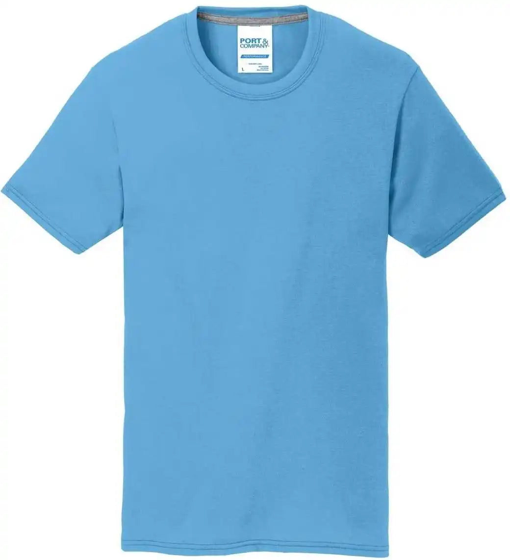 Port & Company Pc381y Youth Performance Blend Tee Aquatic Blue