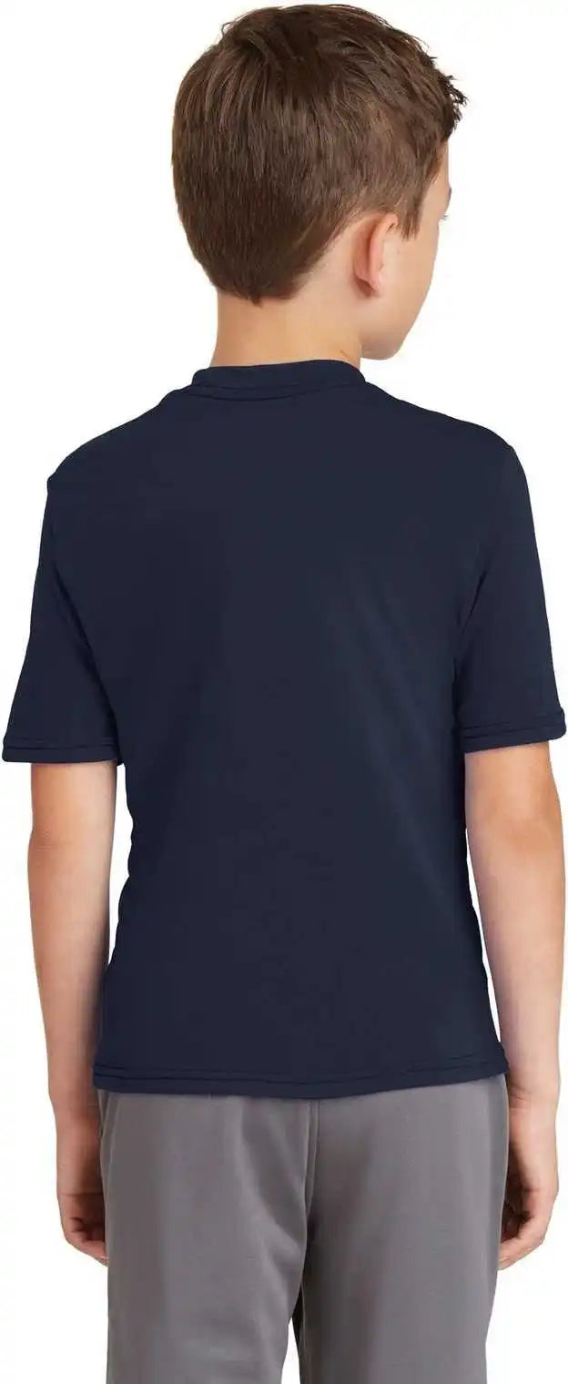 Port & Company Pc381y Youth Performance Blend Tee Deep Navy
