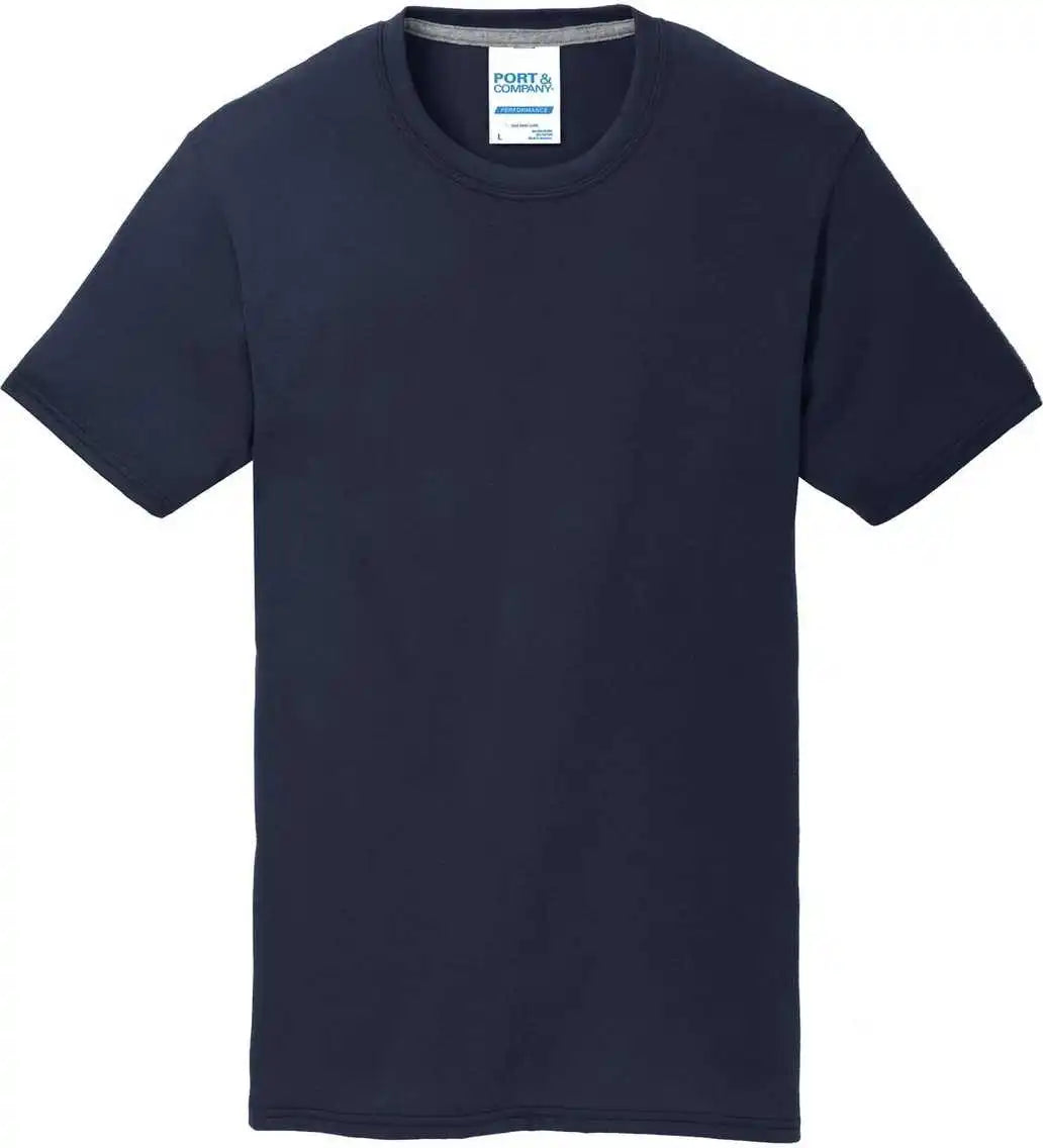 Port &amp; Company Pc381y Youth Performance Blend Tee Deep Navy