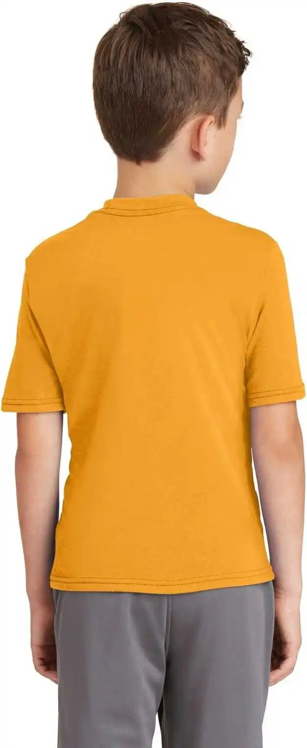 Port & Company Pc381y Youth Performance Blend Tee - Gold