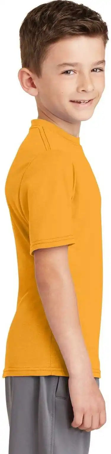 Port & Company Pc381y Youth Performance Blend Tee - Gold