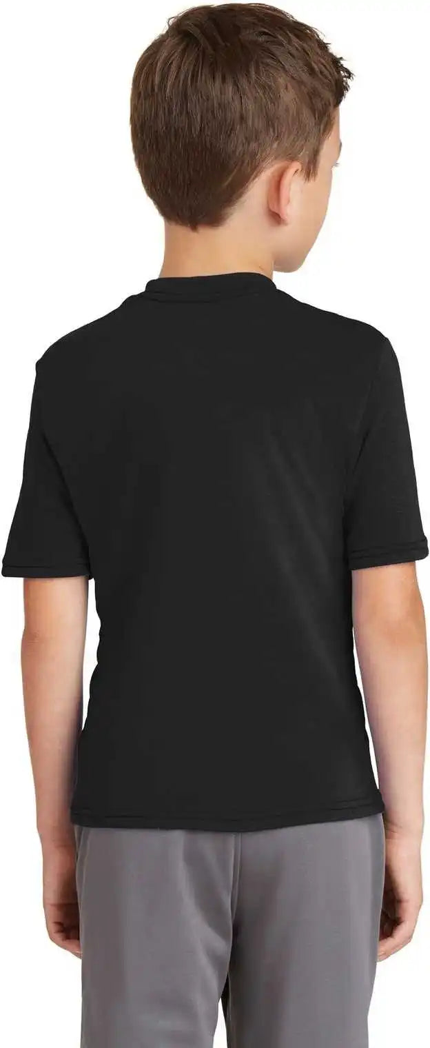 Port & Company Pc381y Youth Performance Blend Tee Jet Black
