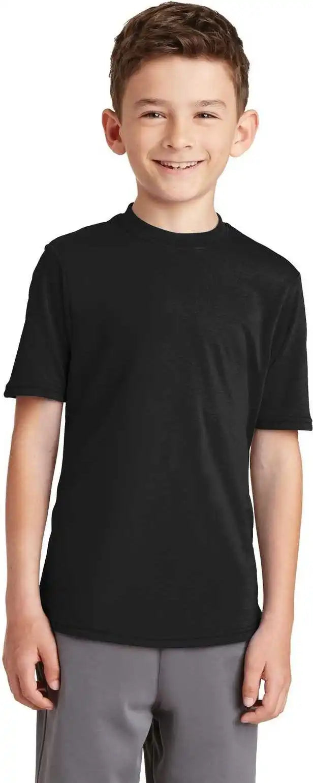 Port & Company Pc381y Youth Performance Blend Tee Jet Black