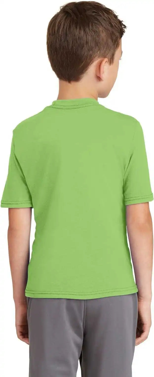 Port &amp; Company Pc381y Youth Performance Blend Tee - Lime
