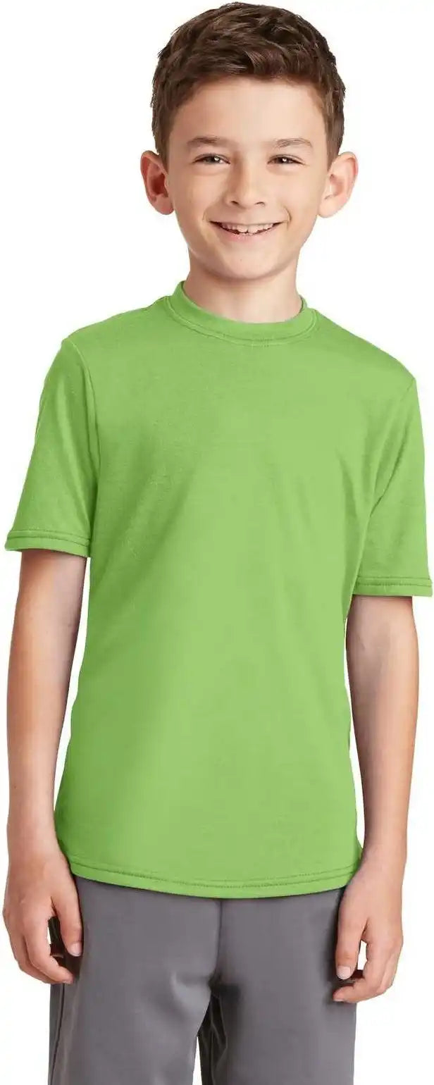 Port &amp; Company Pc381y Youth Performance Blend Tee - Lime