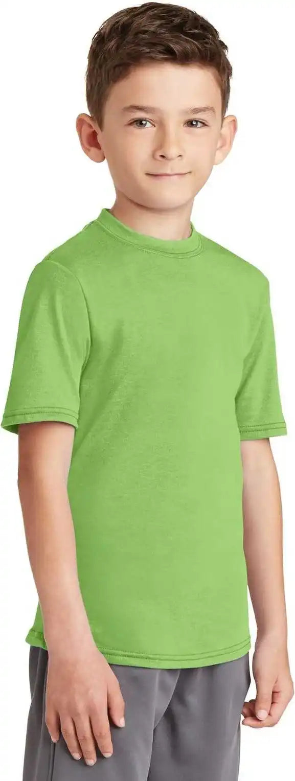 Port &amp; Company Pc381y Youth Performance Blend Tee - Lime