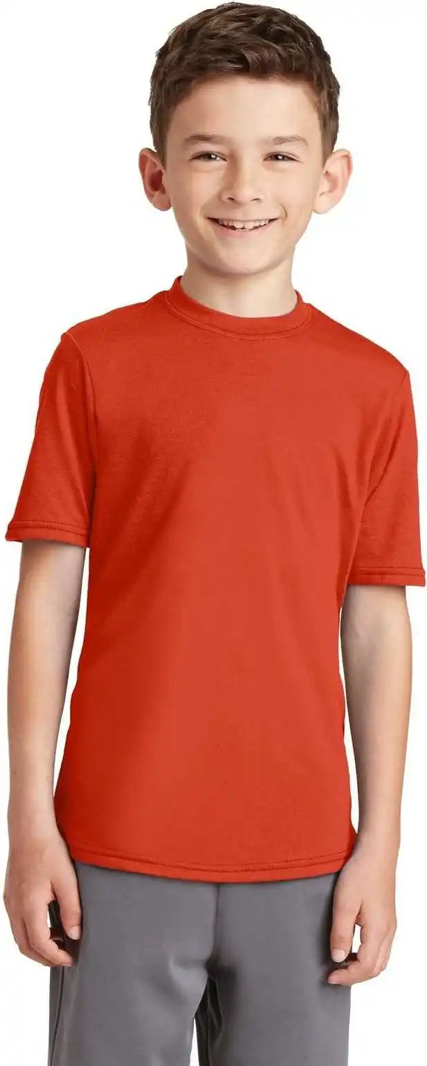 Port & Company Pc381y Youth Performance Blend Tee - Orange