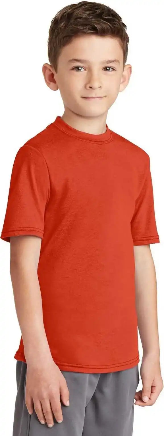 Port &amp; Company Pc381y Youth Performance Blend Tee - Orange