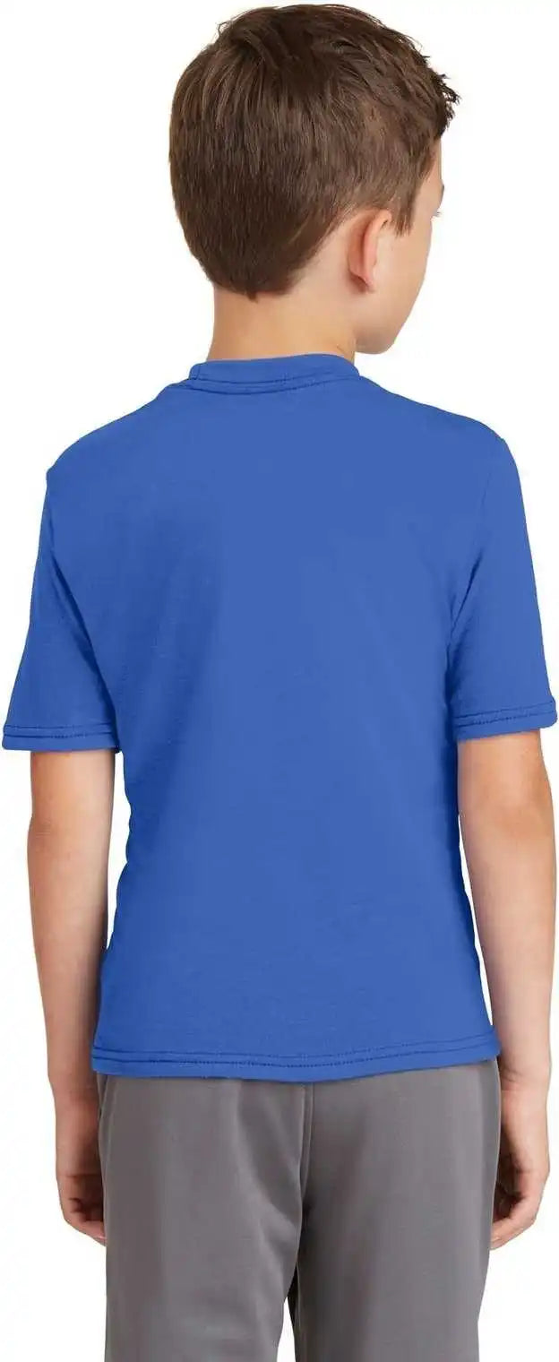 Port & Company Pc381y Youth Performance Blend Tee True Royal