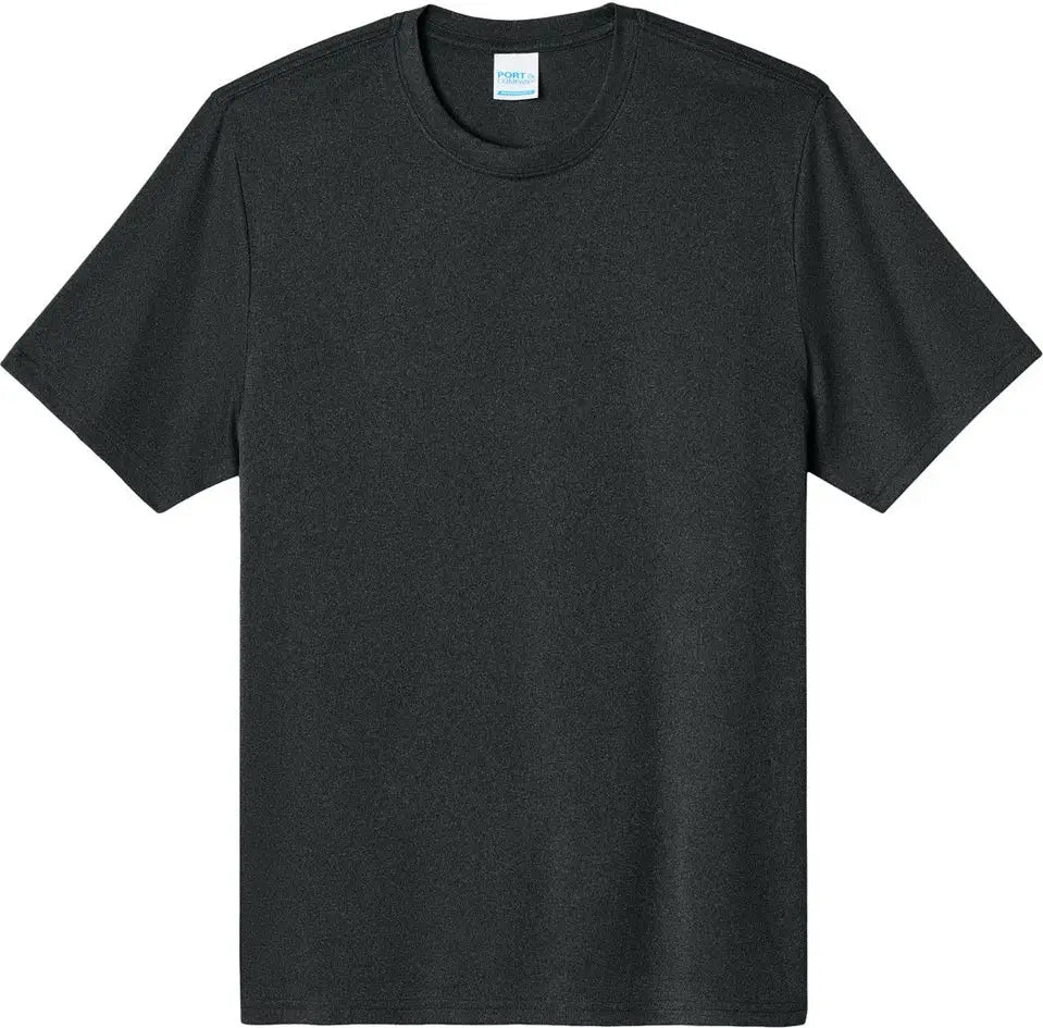 Port & Company Pc390 co Heather Performance Tee - Black