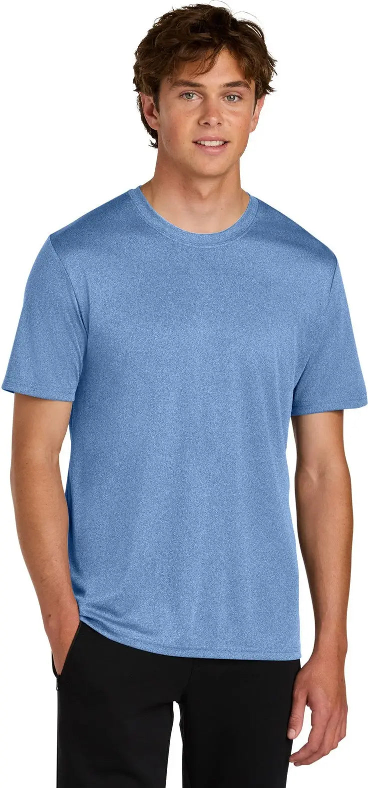 Port & Company Pc390 co Heather Performance Tee - Carolina Blue - Adult s