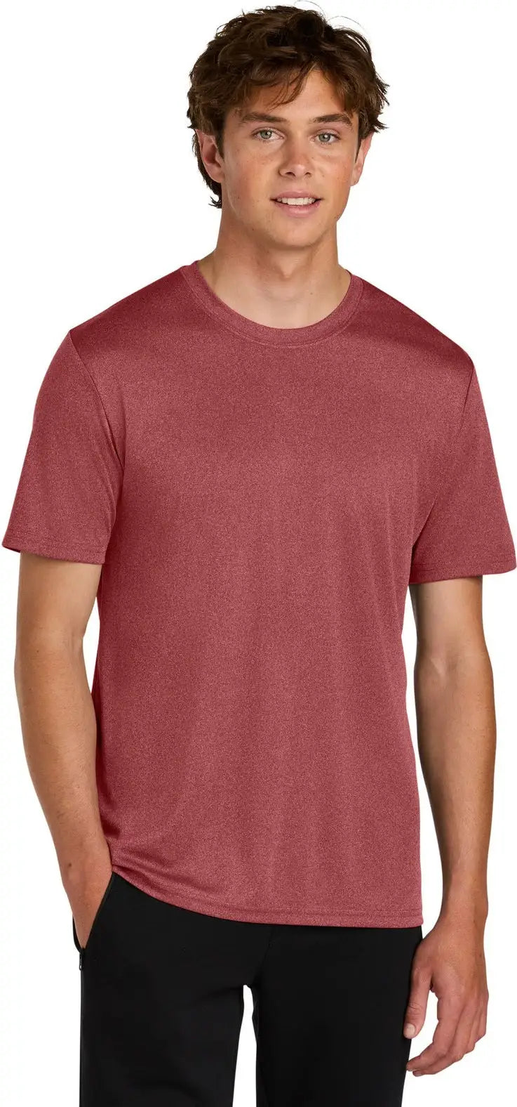 Port & Company Pc390 co Heather Performance Tee - Deep Red - Adult s